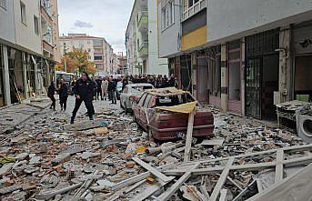 Çorum'da bir binada patlama meydana geldi