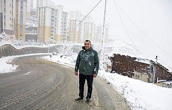 Gümüşhane Belediye ekipleri karla mücadele çalışmalarına devam ediyor