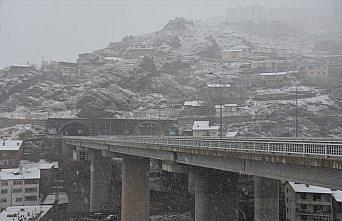 Gümüşhane ve Giresun'da kar yağışı