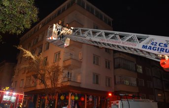 Ordu'da apartmanda çıkan yangında 1 kişi dumandan etkilendi