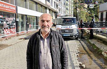 Rize'deki heyelandan etkilenen bina sakinleri yaşadıklarını anlattı