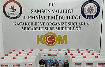 Samsun'da 130 litre etil alkol ele geçirildi