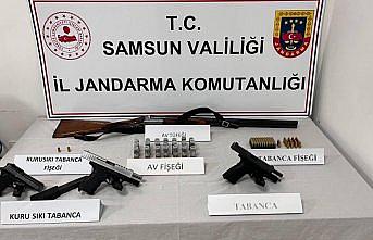 Samsun'da evinde ruhsatsız silah bulunduran kişi gözaltına alındı