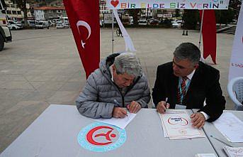 Tokat'ta organ bağışı bilgilendirme çadırı açıldı