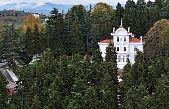 Trabzon'da Atatürk Köşkü'nde ziyaretçi yoğunluğu yaşanıyor