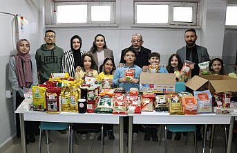 Amasya'da ilkokul öğrencileri harçlıklarıyla ihtiyaç sahipleri için erzak aldı