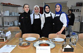 Artvin'de gastronomi öğrencileri Türk mutfağına ait lezzetleri öğreniyor