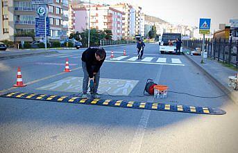 Giresun Belediyesinden yaya ve araç trafiği çalışması