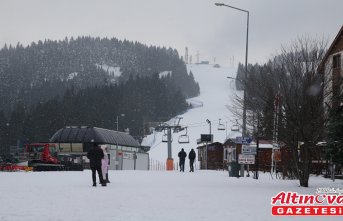 Ilgaz Dağı'nda kar etkili oluyor