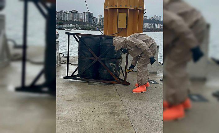 Ordu'da denizde bulunan iki varilde şüpheli bulguya rastlanmadı