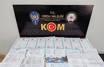 Ordu'da düzenlenen tefecilik operasyonunda 3 kişi yakalandı