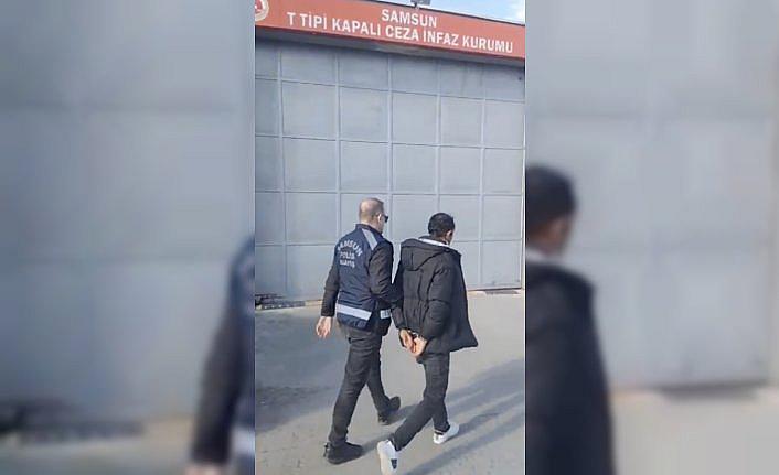 Samsun'da adliye lojmanı inşaatından kablo çalan hırsız tutuklandı