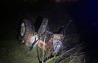 Samsun’da devrilen traktörün sürücüsü öldü