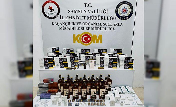 Samsun'da kaçak ve sahte içki operasyonunda 13 zanlı yakalandı