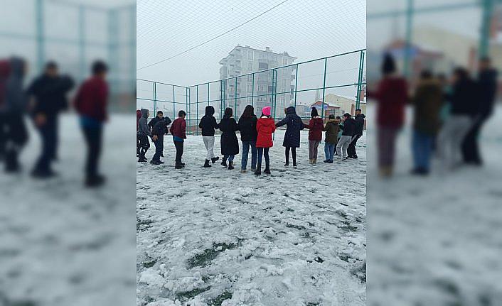 Tokat'ın ilçelerinde kar yağışı etkili oldu