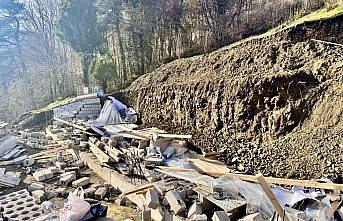 Trabzon'da üzerine duvar yıkılan işçi öldü