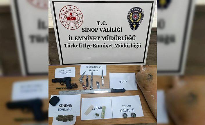 Türkeli'de uyuşturucu operasyonunda 2 kişi yakalandı