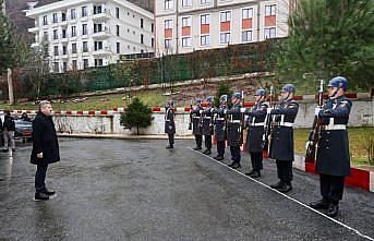 Artvin Valisi Ergün, İl Jandarma Komutanlığını ziyaret etti