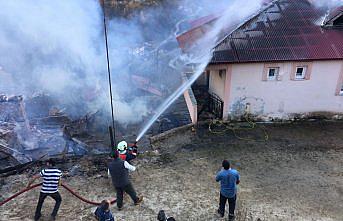 Giresun'da çıkan yangın maddi hasara neden oldu