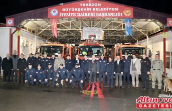 Karadeniz'de yeni yıla görev başında giren personel ziyaret edildi