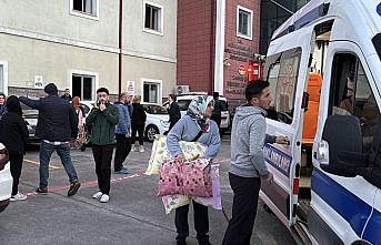 Rize'de onkoloji merkezinde çıkan yangın paniğe neden oldu