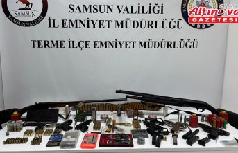 Samsun'da silah kaçakçılığı operasyonunda 2 zanlı yakalandı