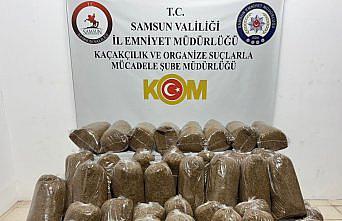 Samsun'da 250 kilo kaçak tütün ele geçirildi