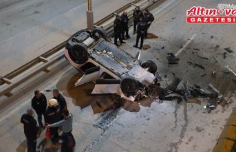 Tokat'ta alt geçide düşen otomobilin sürücüsü yaralandı