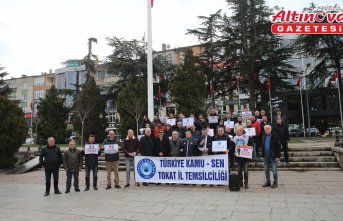 Tokat'ta Kamu-Sen'den “ek zam ve refah payı“ talebi