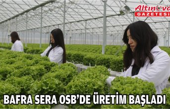 Bafra Sera OSB'de üretim başladı