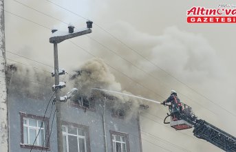 Ordu'da bir binanın çatı katında çıkan yangında maddi hasar oluştu