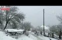 Alaçam'ın Kızlan Yaylası'nda kar etkili oldu