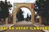 Bafra vefat ilanları