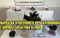 Bafra'da uyuşturucu operasyonunda 1 şüpheli gözaltına alındı