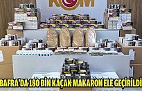 Bafra'da 180 bin kaçak makaron ele geçirildi