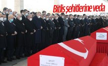 Bitlis şehitlerine veda