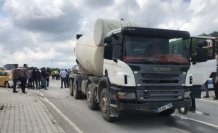 Samsun'da beton mikseri ile taksi çarpıştı, 5 kişi yaralandı