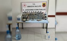 Amasya'da 90 litre sahte içki ele geçirildi