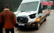 Bolu'da minibüsü çarptığı geyik öldü