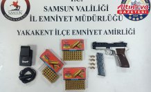 Yakakent'te ruhsatsız tabanca ve radar tespit cihazı ele geçirildi