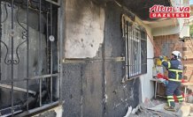 Tokat'ta yangın çıkan dairede hasar oluştu