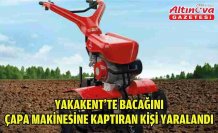 Yakakent'te bacağını çapa makinesine kaptıran kişi yaralandı