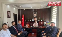 Gerze'de Mevlid-i Nebi Haftası dolayısıyla Kaymakam Büyüker'e ziyaret