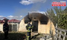 Gümüşhane'de konteynerde çıkan yangın söndürüldü