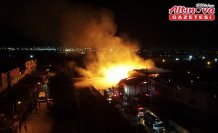 Samsun'da kereste fabrikasında çıkan yangına müdahale ediliyor