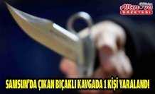 Samsun'da çıkan bıçaklı kavgada 1 kişi yaralandı