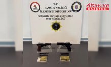 Samsun'da ruhsatsız silah operasyonunda 2 zanlı yakalandı