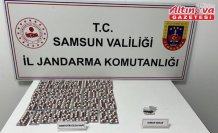 Samsun'da uyuşturucu bulunan ticari taksideki 2 zanlı gözaltına alındı