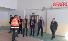 Havza Kaymakamı Ayvat deprem güçlendirmesi yapılan eğitim kurumlarını inceledi