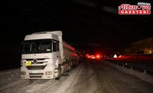 Bayburt'ta kar ve tipi nedeniyle ulaşım güçlükle sağlanıyor